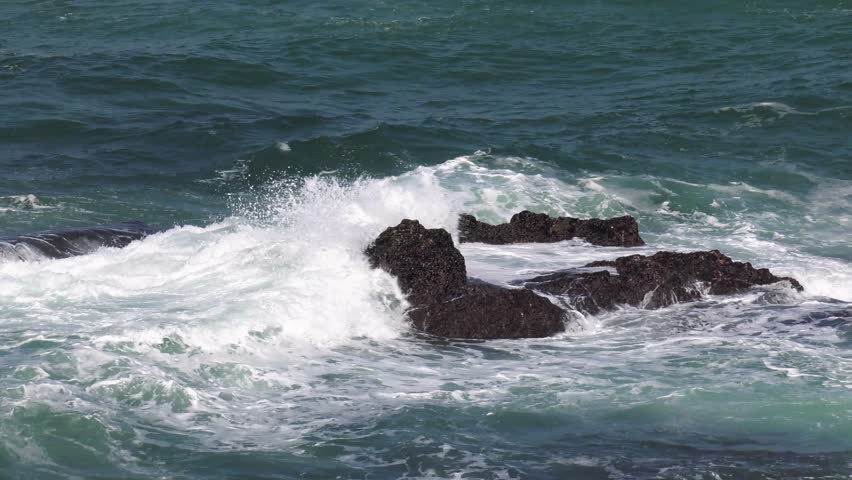 waterfront of Ballito bay, Willard beach , Durban area, South Africa, ocean waves