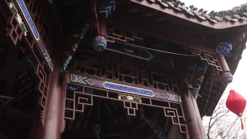 old pagoda temple chinese ancient architecture building in Chengdu Chinese capital city of Sichuan
