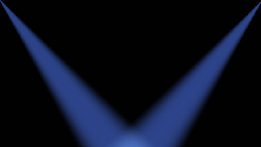 Moody and dramatic abstract design featuring two blue spotlights converging on a dark background. Ideal for themes of performance, focus, and cinematic visuals.