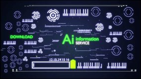 Technology wireframe display data UI tech screen Infographic futuristic hud elements 4k animated futuristic nuclear reactor dashboard graphic sliders bars loads data 3D motion indicators graphs - Powered by Shutterstock - Get 15% off with code: PIKWIZARD15