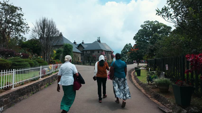 People visit Adisham Bungalow which is known as St Benedict