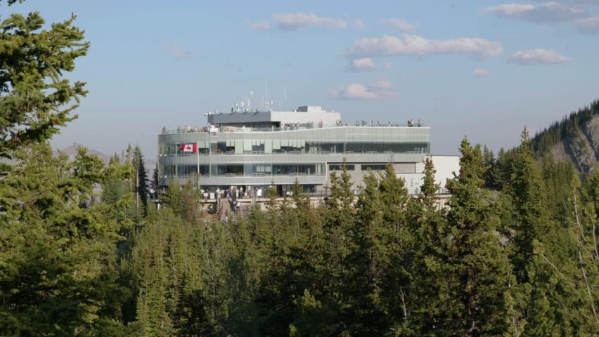 Gondola station building on Sulphur Mountain in Banff National Park