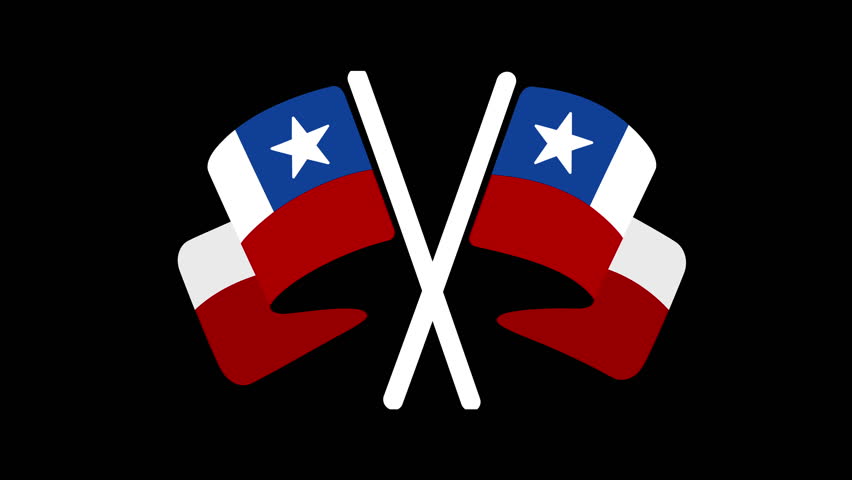 Two chilean flags Celebration Fiestas Patrias Chile graphic