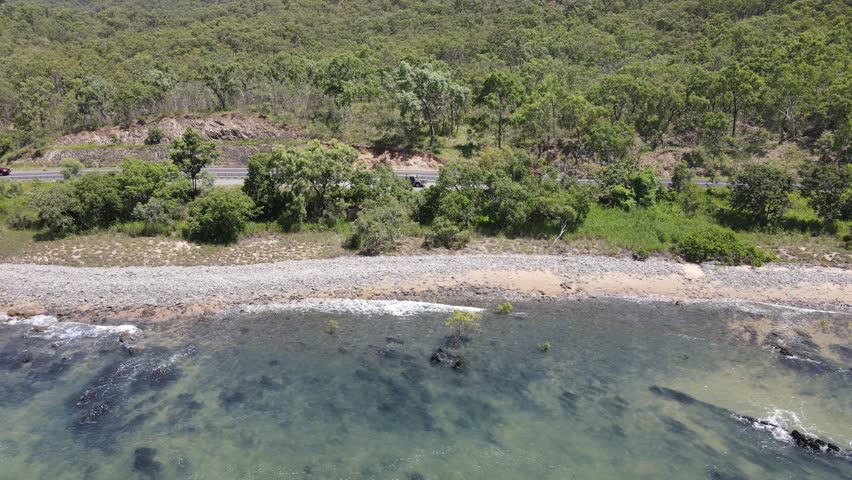 Cairns to Port Douglas highway coast coastline Australia nature by drone aerial view scenic drives