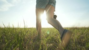 Child running in park with toy bear. Happy girl holding teddy bear. Childhood dream concept. Summer fun in green park. Child running barefoot on grass with toy bear. Child joy and freedom in nature. - Powered by Shutterstock - Get 15% off with code: PIKWIZARD15
