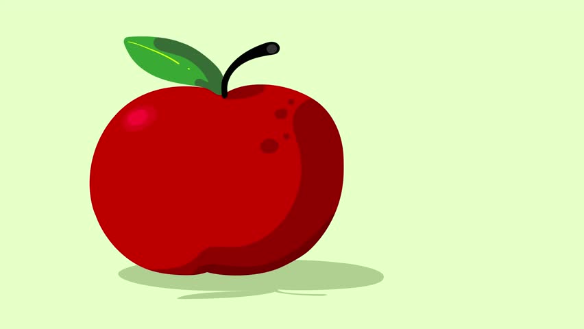 Cartoon character worm apple animation isolated. Peek-a-boo! I am here! Happy apple worm on autumn backgraound. Small earthworm good for any project. He is ready for Thanksgiving Day.