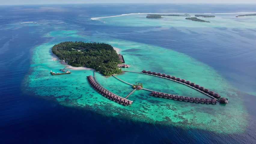 Water houses in the Maldives