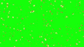 Loop Animation of Gold Confetti Falling on Green Screen - Powered by Shutterstock - Get 15% off with code: PIKWIZARD15