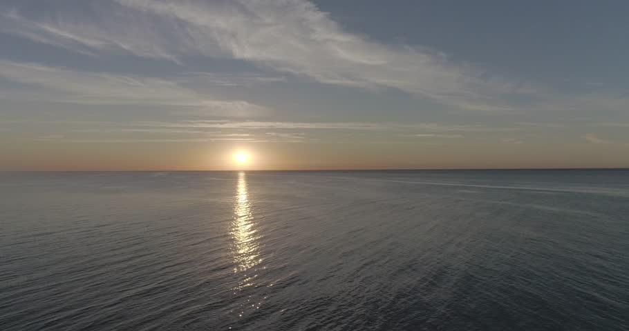 Beautiful sunset over the Baltic Sea