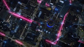 
Aerial View Of Los Angeles At Night, Showing Financial Connections And Economic Charts Over the City. Data And Network Connections Illuminate The City In An Overhead Panorama. Holographic Graphs, AR. - Powered by Shutterstock - Get 15% off with code: PIKWIZARD15
