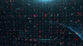 6G technology animation over rotating Earth with digital data and numbers. innovation, connectivity, global, communication, network, speed - Powered by Shutterstock - Get 15% off with code: PIKWIZARD15