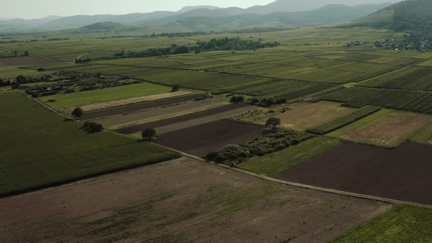 Fields and villages in Alsace