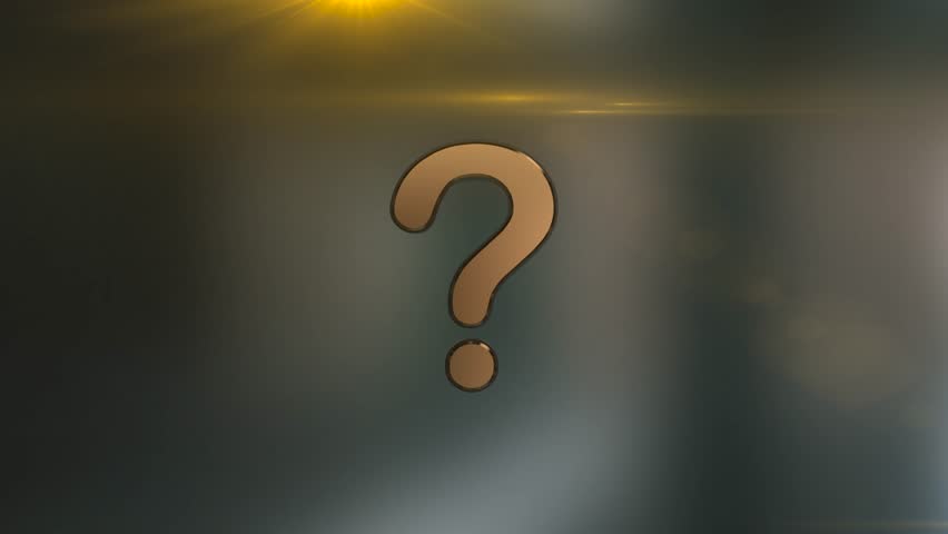 3D question marks animation rotate. Questions marks animated in gold