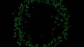 animated circuit board background Technology connected lines with a chip and padlock. video animation isolated on alpha channel background. - Powered by Shutterstock - Get 15% off with code: PIKWIZARD15