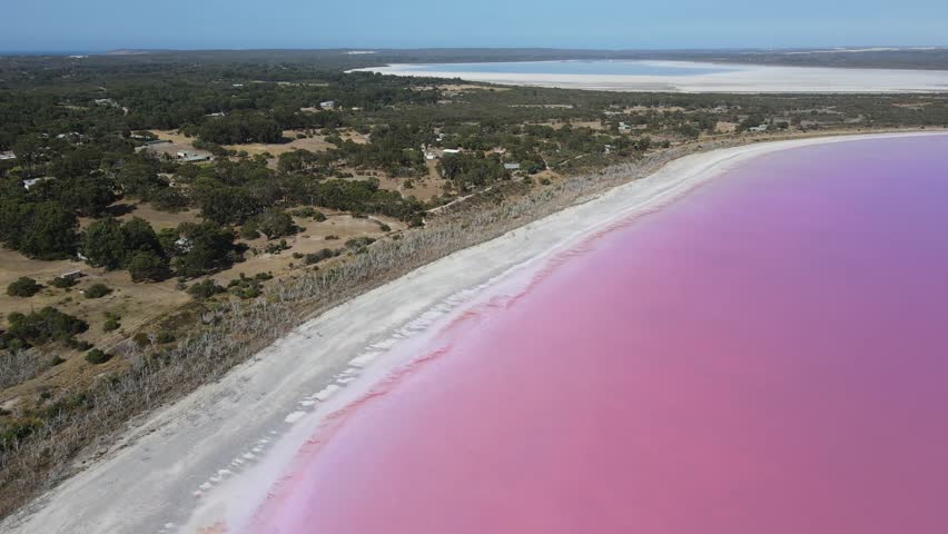 Lake Warden is a salt lake in Esperance region of Western Australia which was pink in colour unlike Pink Lake which was not pink.