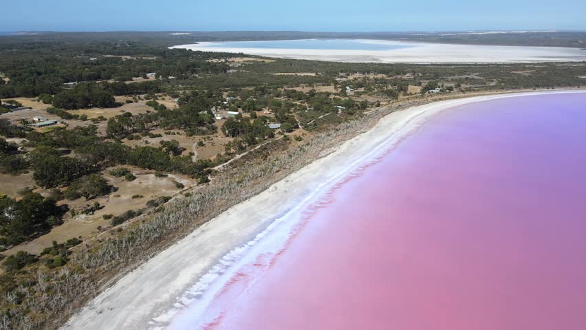 Lake Warden is a salt lake in Esperance region of Western Australia which was pink in colour unlike Pink Lake which was not pink.