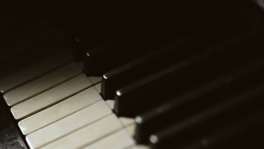 Close-up view of piano parts