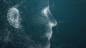 Artificial intelligence humanoid head. ChatGPT AI digital brain. Chat GPT big data analysis information and neural network. Digital face of cyber mind. Technology abstract 3D background - Powered by Shutterstock - Get 15% off with code: PIKWIZARD15