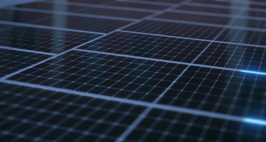 Digital, solar panels and renewable energy for connectivity, sustainability or clean power. Grid, alternative generator and carbon neutral technology in conservation, environment or green electricity