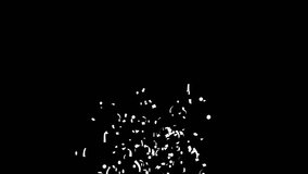Silver Confetti Explosions with Black, Green screen and Matte Channel - Powered by Shutterstock - Get 15% off with code: PIKWIZARD15