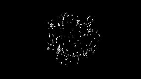 Labor day. Confetti explosion on green, black screen with Matte Channel - Powered by Shutterstock - Get 15% off with code: PIKWIZARD15