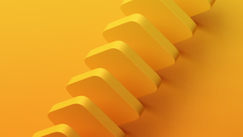 Abstract animation, rotating yellow blocks, 4k looping video, 3d render - Powered by Shutterstock - Get 15% off with code: PIKWIZARD15