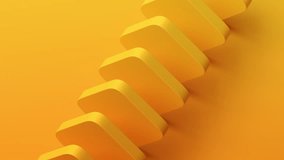 Abstract animation, rotating yellow blocks, 4k looping video, 3d render - Powered by Shutterstock - Get 15% off with code: PIKWIZARD15