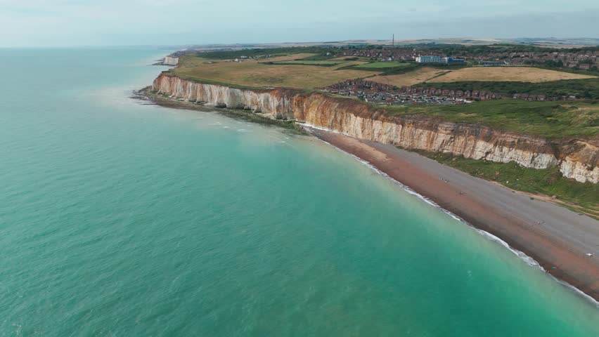 Seven Sister Cliff English Channel coast in United Kingdom coastline