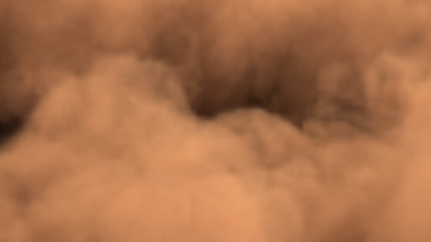 Dust cloud erupts and head straight in to camera. Comes without shadows in the Alpha Matte.