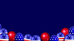 Animated USA theme balloons background - Powered by Shutterstock - Get 15% off with code: PIKWIZARD15