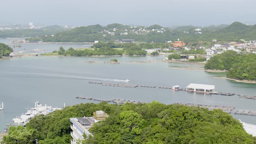 Boats on the Nanki-Shirahama sea.