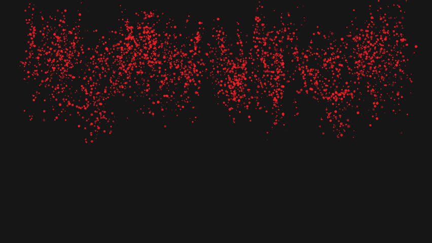 Loop Animation flying red, white, blue confetti on Alpha channel. Labor day