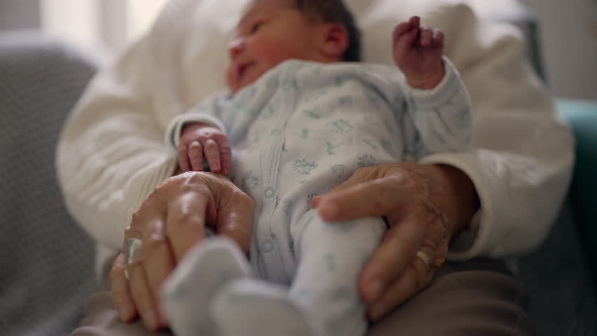 Close-up of an elderly woman