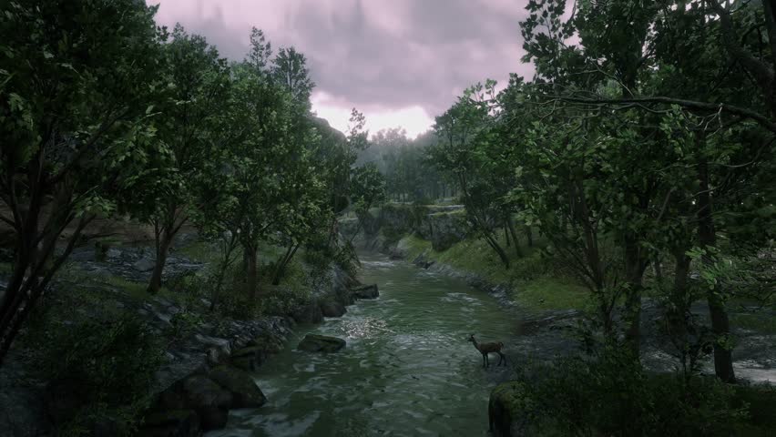 3D. USA. Virginia. James River