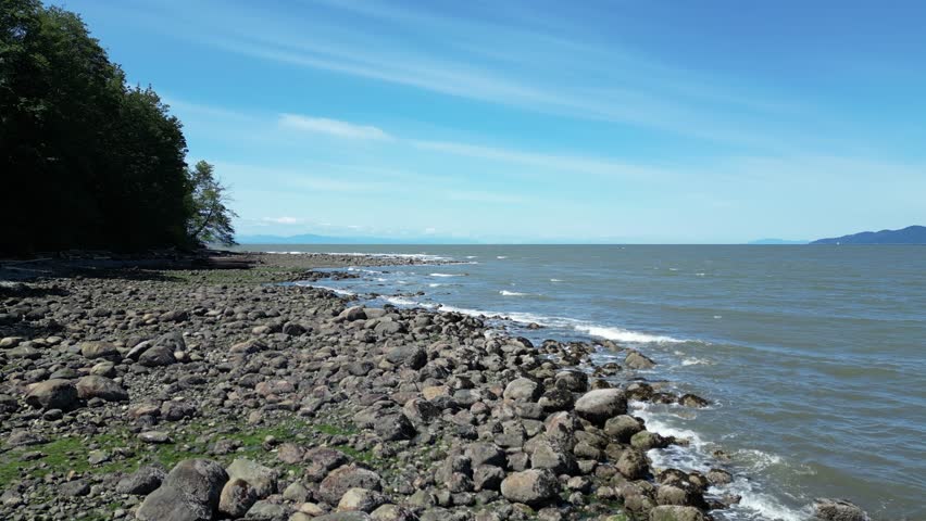 Canadian Nature Scene. Rocky Coast, British Columbia, Canada.