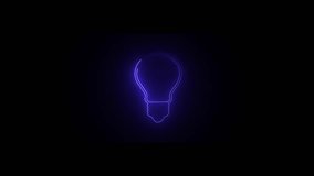 Isolated set electric and fluorescent bulb. Glowing neon bulb with a symbol of future. Light lamp sign icon on black background. - Powered by Shutterstock - Get 15% off with code: PIKWIZARD15