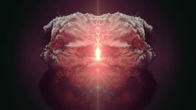 Animation of two human skulls formed by bright tongues of flame. 3d rendering. 3D Illustration - Powered by Shutterstock - Get 15% off with code: PIKWIZARD15