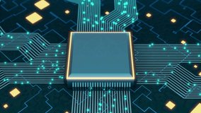 Artificial intelligence brain animation. human brain interface concept Robotic system. Circuit Board CPU Processor Microchip Starting Artificial Intelligence Cloud Computing Data. Motion design 4k - Powered by Shutterstock - Get 15% off with code: PIKWIZARD15