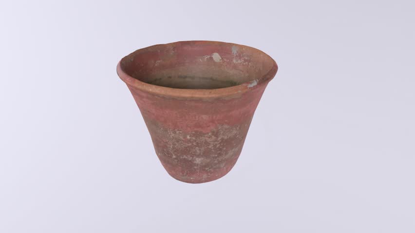 Clay Pot isolated on white background
