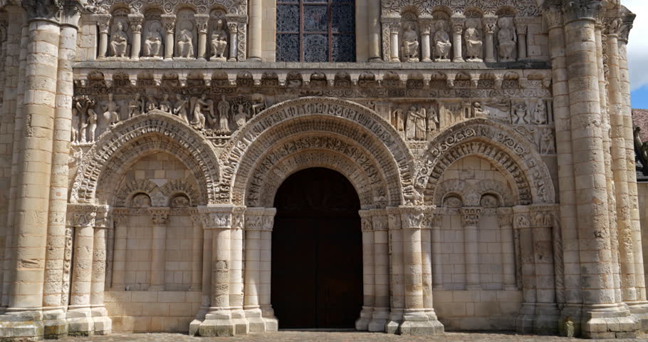 Poitiers,  the church of Notre-Dame-la-Grande,  Vienne department, West Central France .