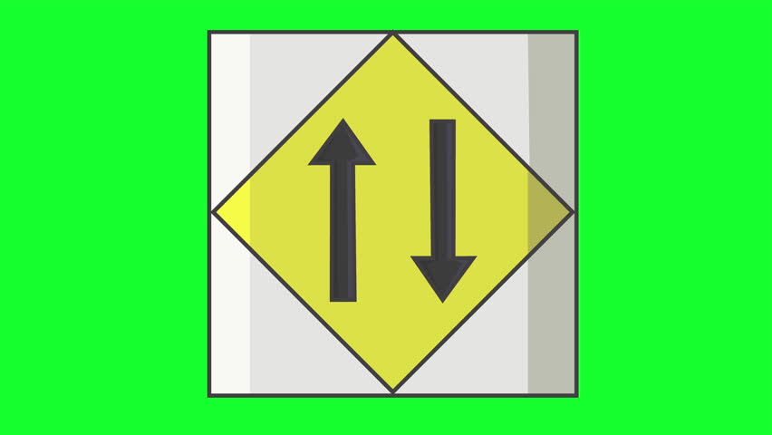 Two-Way Traffic Sign, Road Safety, Traffic Direction, Street Signage, Driving Rules, Traffic Management, Warning Sign, Safety Measures, Road Regulations, Urban Roads, Highway Safety, Vehicle Flow