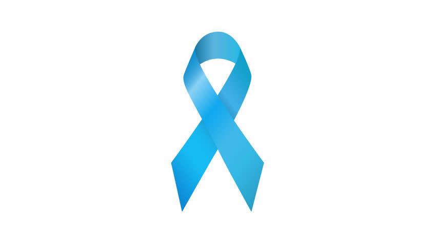 Prostate Cancer Awareness Ribbon. Transparent background with alpha channel