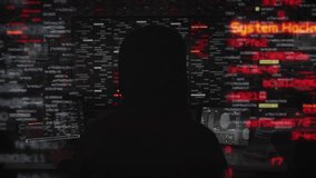 
Hooded Hacker Working In Dark Room, Surrounded By Data Streams And Binary Code. The Person Is Launching A Cyber Attack Using Advanced Technology And Augmented Reality. - Powered by Shutterstock - Get 15% off with code: PIKWIZARD15