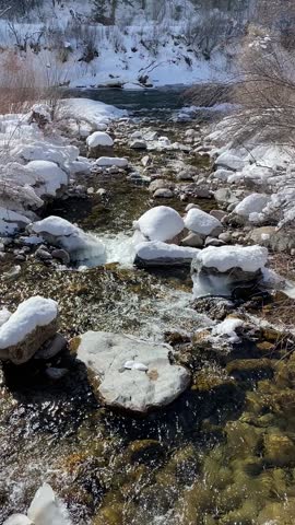 Water flowing from the Colorado River in Glenwood Springs, Co! 