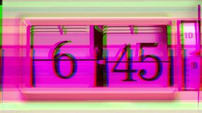 Retro analogue flip clock in stop motion  - Powered by Shutterstock - Get 15% off with code: PIKWIZARD15