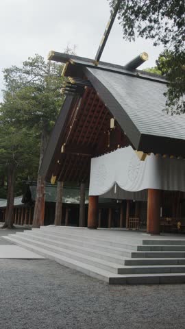 Vertical shot: Hokkaido Shrine in Sapporo, Hokkaido