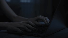 Hands Typing on Laptop in Dark Room - Powered by Shutterstock - Get 15% off with code: PIKWIZARD15