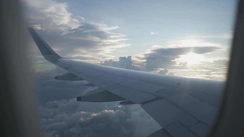 Sunset View From Flight Window. India February 11 2017