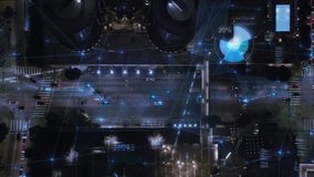 


Aerial View Of Futuristic City Intersection At Night. Augmented Reality Interfaces Overlay Real time Data, Connections, Financial Elements and Charts Enhancing Urban Management Through Technology - Powered by Shutterstock - Get 15% off with code: PIKWIZARD15