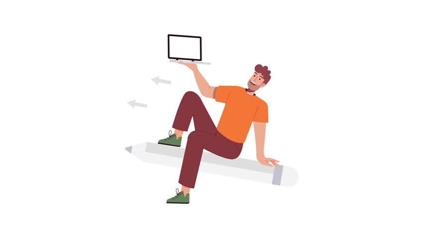 Collection of Progress and Productivity Flat Illustrations 

